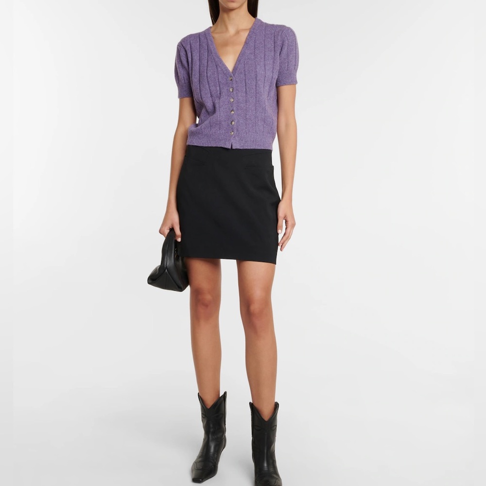 NWT Khaite Maryam cashmere cardigan Sweater in Purple | size L